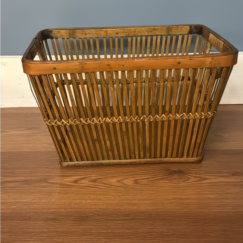 Natural Bamboo Storage Basket